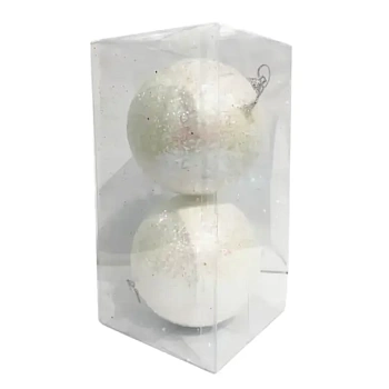 Набор шаров елочных Winter Pearl 10см 2шт Калядны час RM10-3800