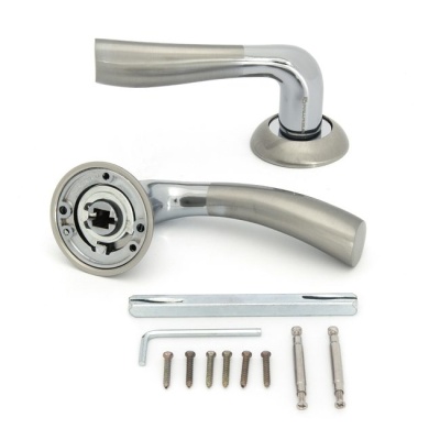 Ручка дверная A Brezza SN/CP PALLADIUM 00012084