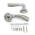 Ручка дверная A Brezza SN/CP PALLADIUM 00012084