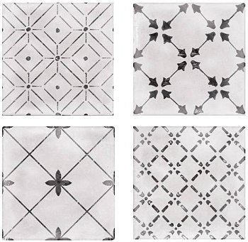 Плитка для стен Джаз орнамент микс 200х200мм AXIMA