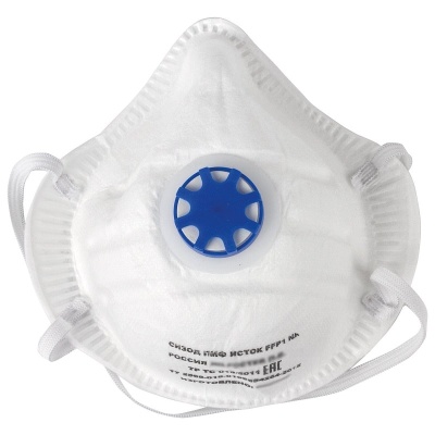 Респиратор формованный с клапаном FFP1 (до 4 ПДК) 10025 ИСТОК-1ФК
