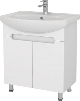 Тумба напольная Моника Door 50 (белая) КАКСА-А под умывальник Элеганс 50