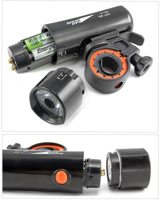 Фонарь велосипедный V-100 4xAAA Яркий ЛУЧ