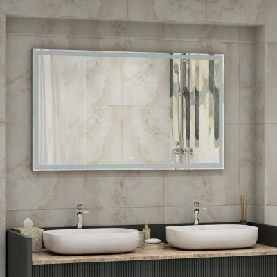 Зеркало Mercury LED 100х70 см Континент НН (подсветка, сенсор, диммер)