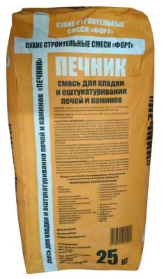 Смесь для кладки и оштукатуривания Печник Форт-Макси (25 кг)