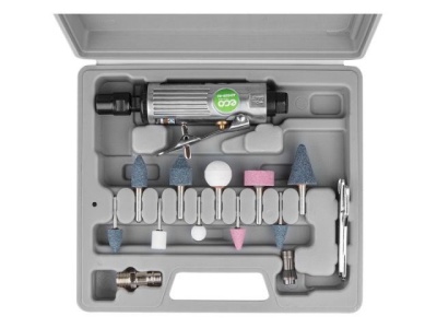 Пневмошлифмашина прямая ECO ADG25-01 с набором шарошек