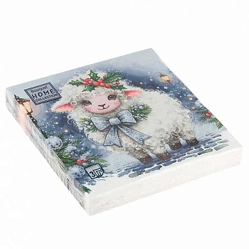 Салфетки бумажные Красавица овечка 33x33 см Bouquet Home Collection Classic 20 шт