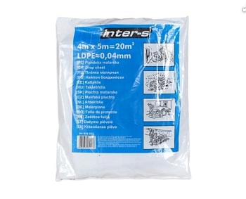 Плёнка защитная 40мкм суперпрочная 4мx5м (010203) INTERS