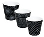 Вазон 13x12,5см Деко со вставкой с декором Этно черный, белый 114040ЭЧрБл Алеана