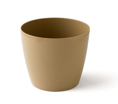 Горшок круглый 230 мм 6,9 л темно-бежевый Optimplast