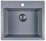 Мойка кухонная Marblan Cubi (серый, с сифоном) БелЭворс