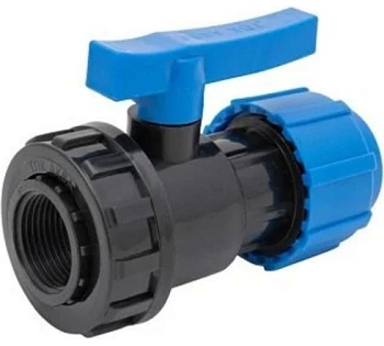 Кран шаровый компрессионный разъемный 25х3/4