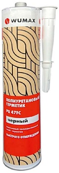 Герметик полиуретановый PU 47FC, черный, 310 мл. WUMAX  18908303