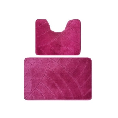 Комплект ковриков для ванной 60х50см, 60х100, фуксия, BANYOLIN CLASSIC