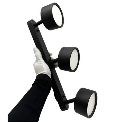 Светильник точечный MODERN d82 под 3 лампы GX53 черный TruEnergy 21465