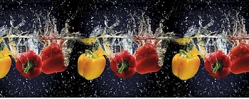 Панель кухонная (фартук) ПВХ Паприка 0,6х3м Югпластмаркет