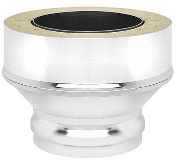 Переход для труб дымохода на сэндвич 150x220 мм Везувий