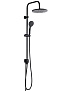Душевая система с тропическим душем ST1550 Black ESKO