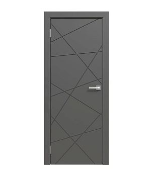 <i>Дверное полотно ПВДГ Щ ЭмальПГ-13, 200 см ЮНИ Двери графит</i>