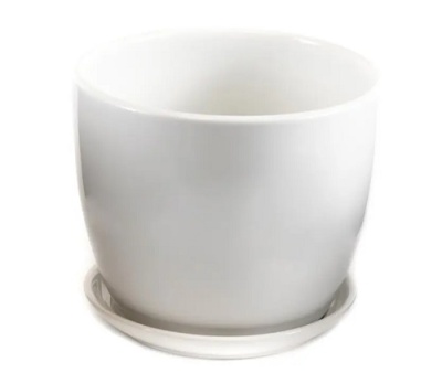 Горшок для цветов керамический с подставкой 14.5x13 см, TX93003-3