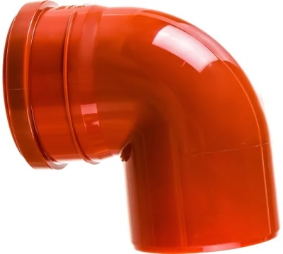 Колено для наружной канализации 87 гр., Политэк 200211087 (110 мм)