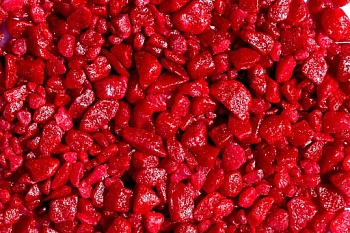 Щебень ярко-красный декоративный (мраморный), 20кг фракция 5-10мм