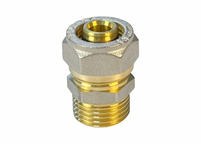 Соединитель обжимной с переходом на наружную резьбу 16x1/2" VALFEX (VF.301.N.016012)