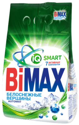 Порошок стиральный BIMax автомат 3 кг Белоснежные вершины