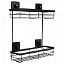 Полка настенная 2 уровня (чёрная) 135968 Германия