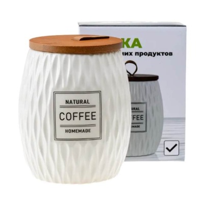 Банка для сыпучих продуктов Coffee 700 мл Fresca QC25A144C