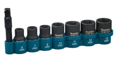 Набор ударных головок 1/4" 6-13 мм 8 предметов MAKITA (E-12289)