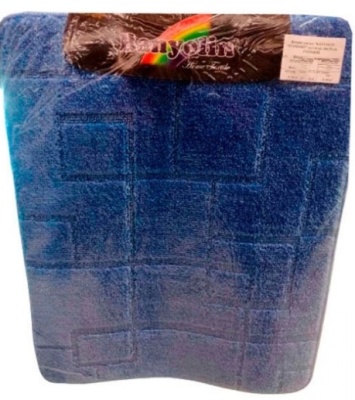 Коврик для ванной 60х70 см, голубой, BANYOLIN STANDART