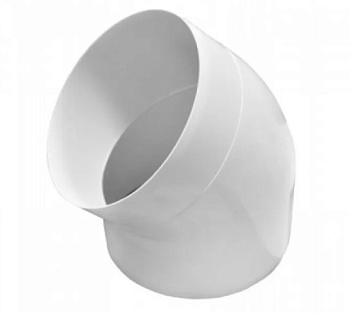 Колено круглое D-125мм, 45 градусов, ЭРАКолено круглое D-125мм, 45 градусов, ЭРА