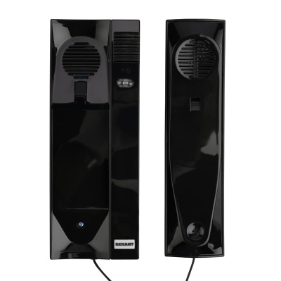 Трубка домофона с индикатором и регулировкой громкости черная RX-320, 45-0320 REXANT