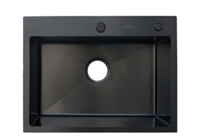 Мойка кухонная WS36045В/ GER013 графит, с сифоном, коландером и дозатором Wisent
