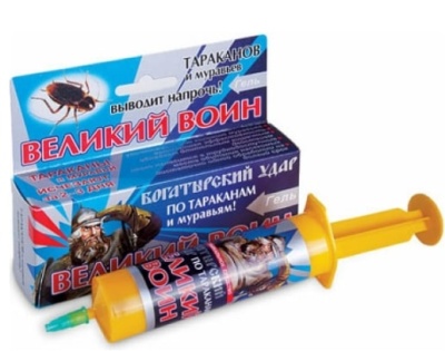Гель от тараканов, Великий Воин 45г Гель от тараканов, Великий Воин 45г