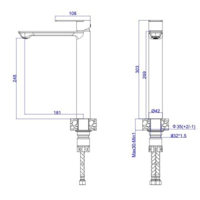 Смеситель для умывальника Ekaterinburg ESKO EK25