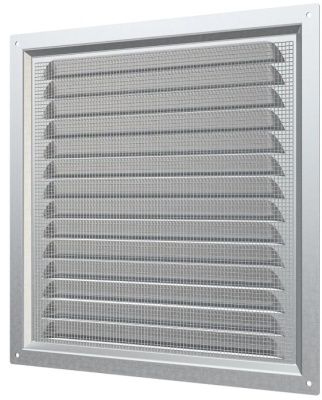 Решетка вентиляционная металлическая с оцинкованным покрытием 250х250 мм ERA