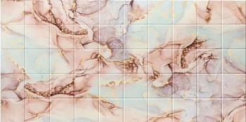 Панель ПВХ плитка 964x484мм Нежный шёлк, Grace