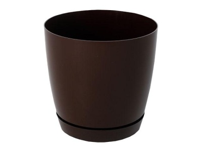 Горшок для цветов пластмассовый 3 л шоколад Фрезия 2 GARDENPLAST