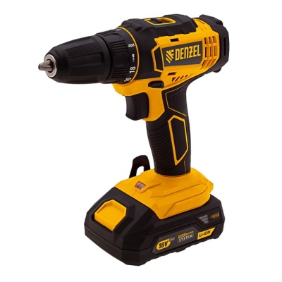 Дрель-шуруповерт аккумуляторная DENZEL CDL-18-02BM