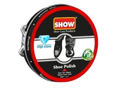 Крем для обуви из гладкой кожи, классический черный, 50 мл SHOW