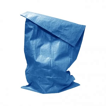 Мешок усиленный для строительного мусора с ПП нитью 50x90 см синий (4814273004544)