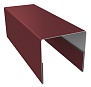 Планка П-образная 12x2000 RAL 3005 (красное вино)