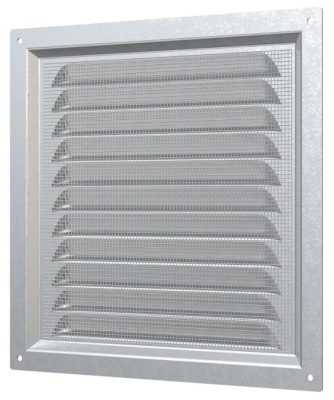 Решетка вентиляционная металлическая с оцинкованным покрытием 200х200 мм ERA