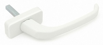 Ручка балконная металлическая белая WH PS WW PALLADIUM
