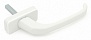 Ручка балконная металлическая белая WH PS WW PALLADIUM