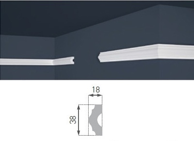 Молдинг MARBET LUX E-18
