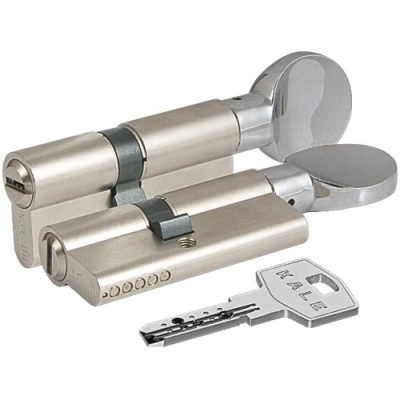 Цилиндровый механизм 164 BME 70 (30+10+30мм) никель Kale