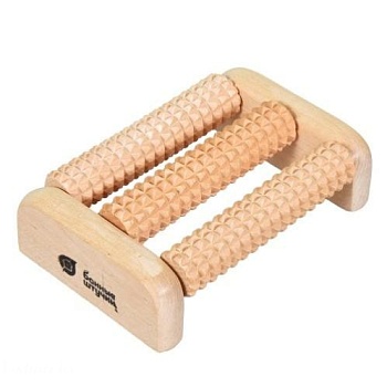 Массажер деревянный для ног 14*9*4,5 см, Банные штучки 40160
